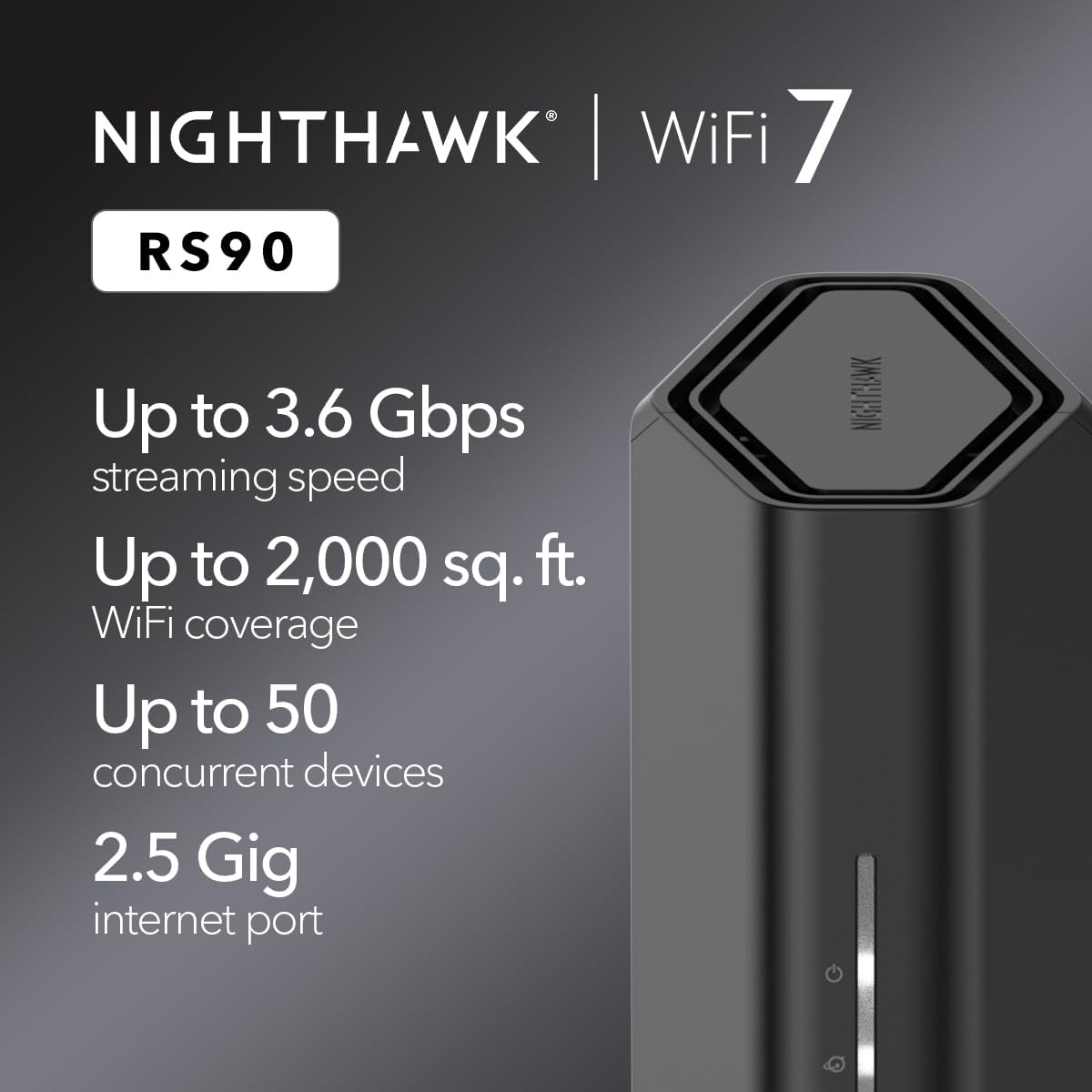 Nighthawk BE3600 WiFi 7 Router (RS90)