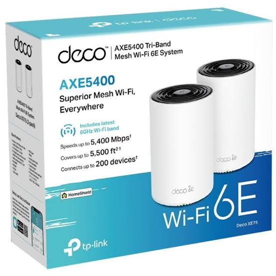 Deco AXE5400 Tri-Band WiFi 6E Mesh System (Deco XE75)