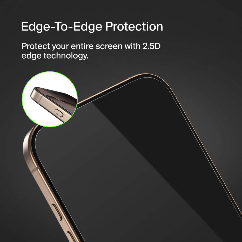 ScreenForce Privacy Screen Protector for iPhone 16 Pro