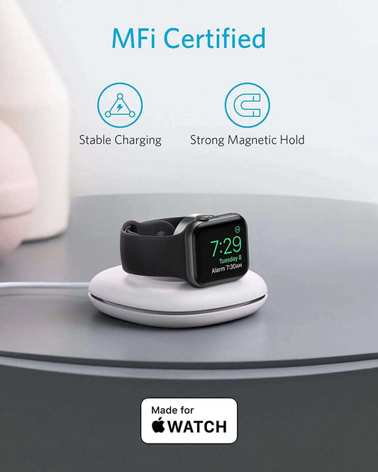Anker Foldable Charging Pad for Apple Watch (USB-C, 4ft) - White - iGadget Store