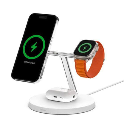 Belkin BOOST↑CHARGE PRO 3-in-1 Wireless Charging Stand with MagSafe - iGadget Store