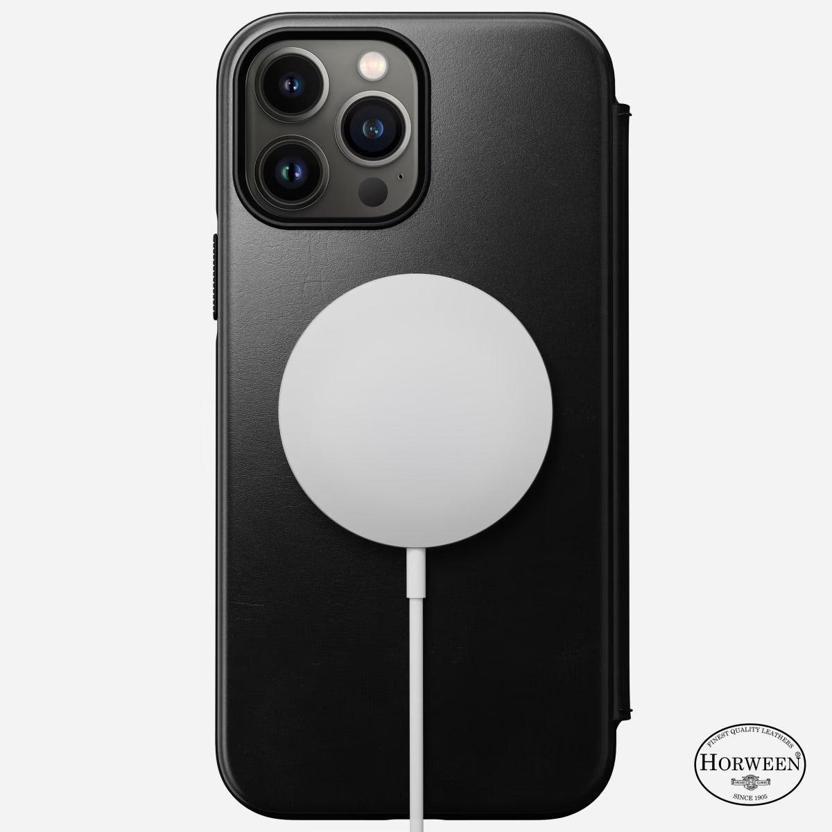 Nomad Modern Leather Folio iPhone 13 Pro Max | Horween® - iGadget Store