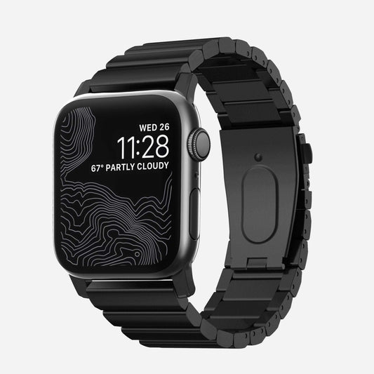 Nomad Steel band Legacy for Apple Watch - Black - iGadget Store