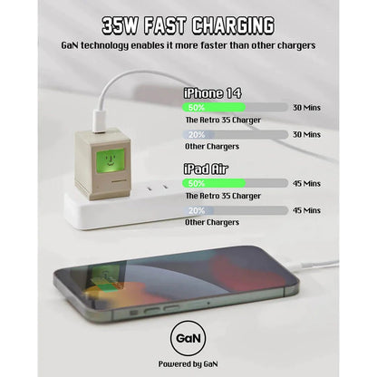 Shargeek Retro 35W Wall Charger GaN II PPS PD 35W - iGadget Store